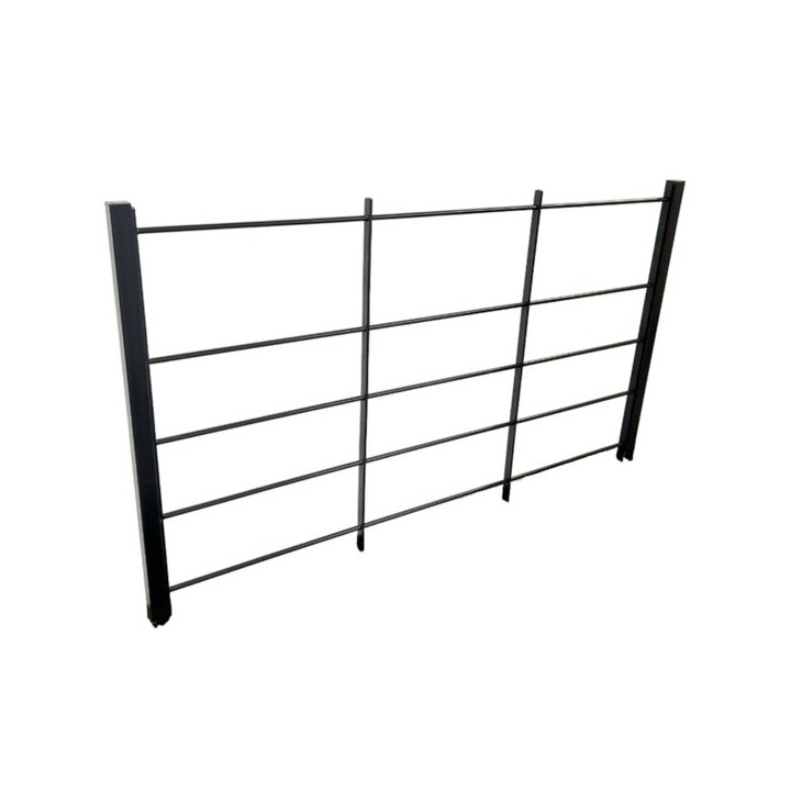 5 Bar Metal Estate Fence Panel 1200mm H x 2000mm W ZP&PC