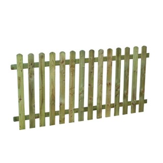 Pressure Treated Heavy Duty Pale Fence Panel 6ft x 3ft  Pack of 5