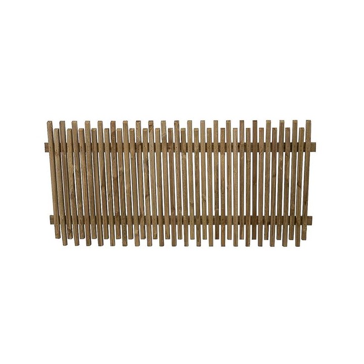 Pressure Treated Contemporary Picket Fence Panel 6ft x 3ft  Pack of 4
