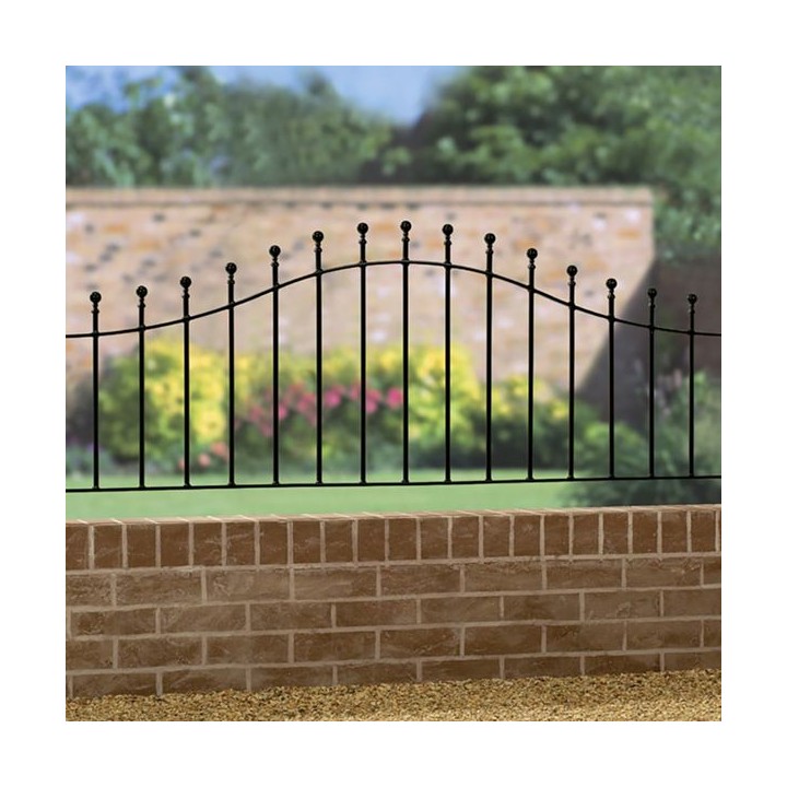 Manor Arched Metal Railing Panel 1830mm GAP x 455mm High Zinc & Powder MAZP04