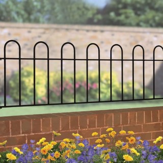 Court Metal Fence Panel 1830mm GAP x 490mm High Zinc & Powder CRZP03
