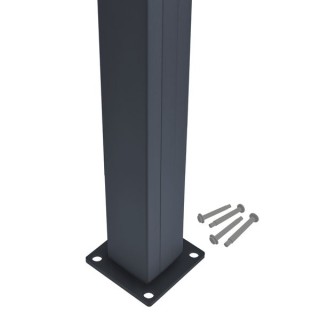 Piranha Aluminum Bolt Down Fence Post Kit 1.90m H