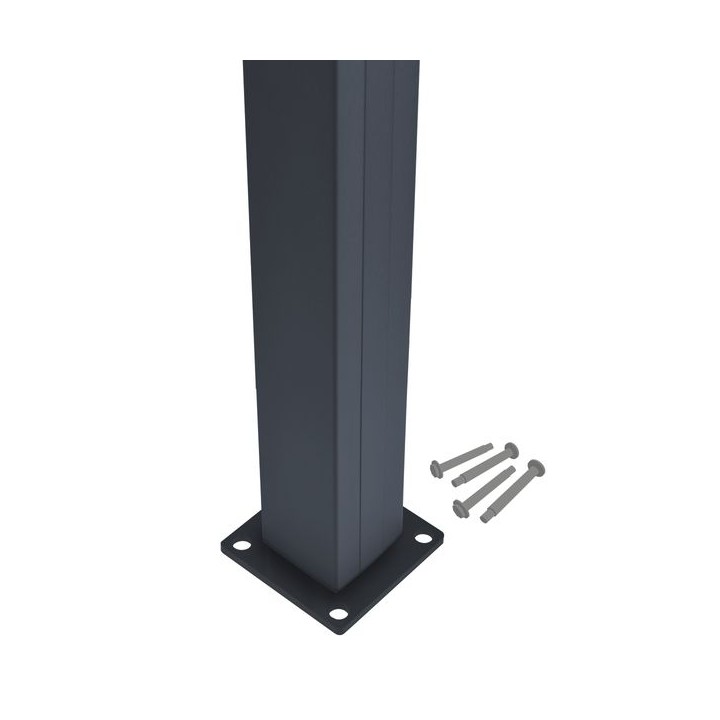 Piranha Aluminum Bolt Down Fence Post Kit 1.90m H