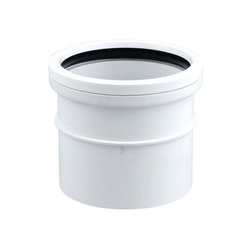 Wavin OsmaSoil S SW single socket coupler 110mm white