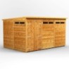 12 x 8 Power Pent Double Door Security Shed
