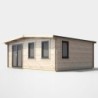 16 x 18 Power Chalet Log Cabin Left Doors
