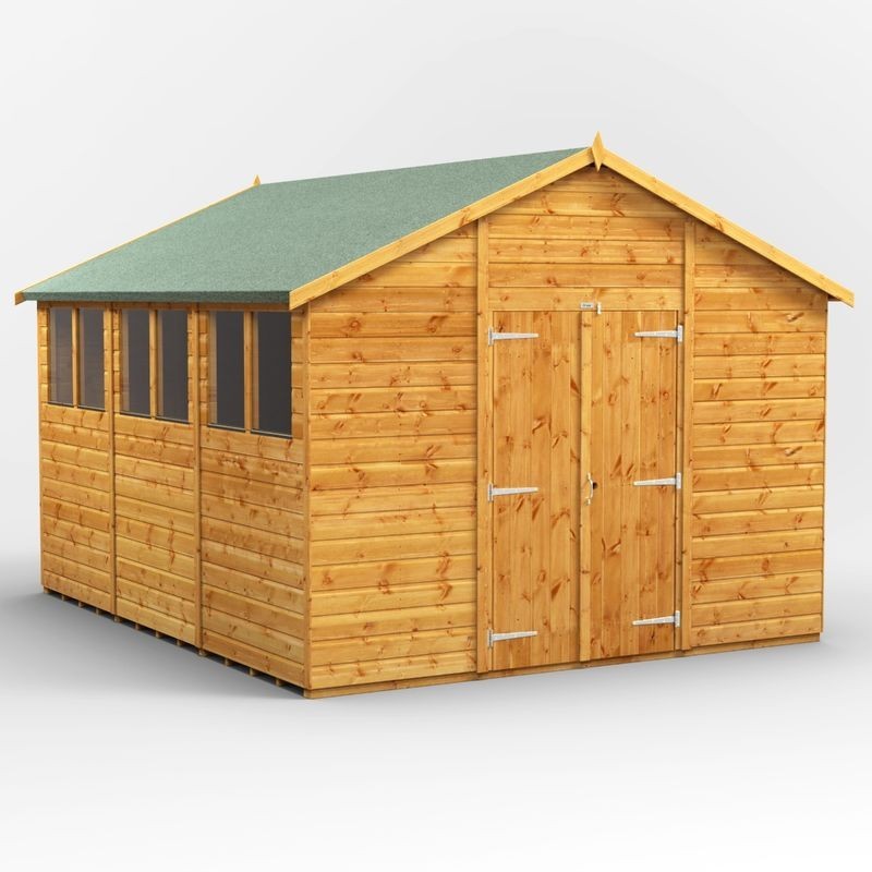 12 x 10 Power Apex Double Door Shed 12 x 10 Power Apex Double Door Shed