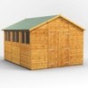 12 x 10 Power Apex Double Door Shed