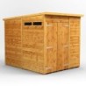 6 x 8 Power Pent Double Door Security Shed