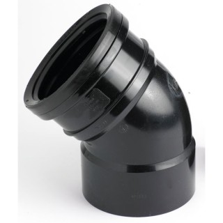 Osmasoil 110mm System Black Bend 45 Degree 4S363B