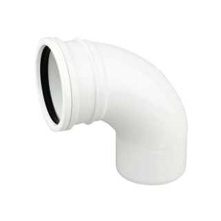 Wavin OsmaSoil S/S bend 87.5° 110mm white