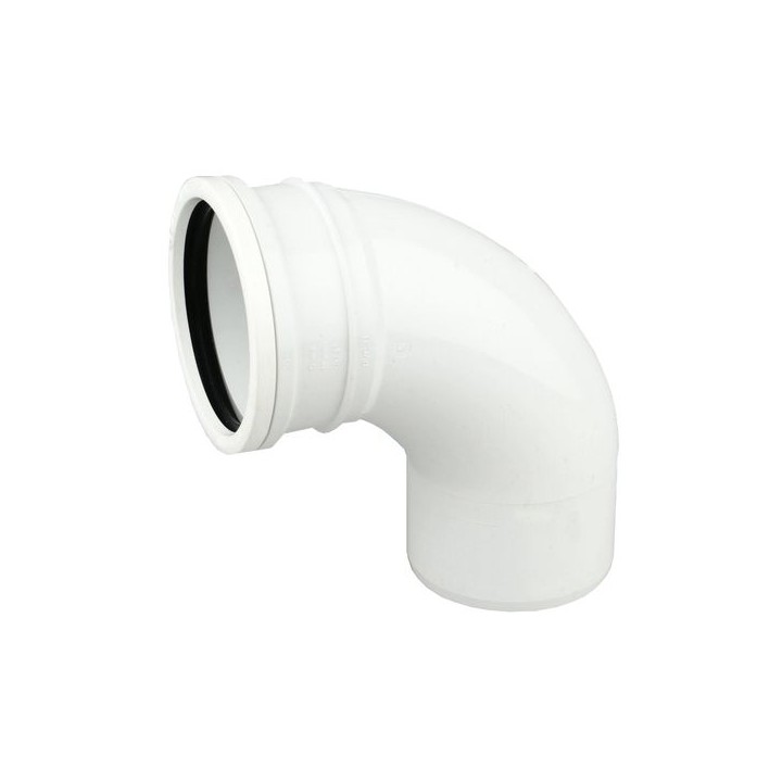 Wavin OsmaSoil S/S bend 87.5° 110mm white