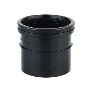 Wavin OsmaSoil S/SW single socket coupler 110mm black