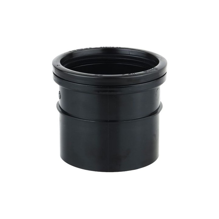 Wavin OsmaSoil S/SW single socket coupler 110mm black