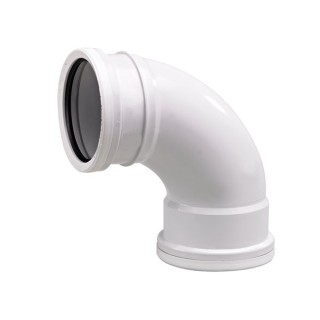 Wavin OsmaSoil D/S tight radius bend 87.5° 110m white
