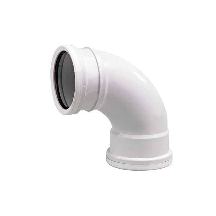 Wavin OsmaSoil D/S tight radius bend 87.5° 110m white