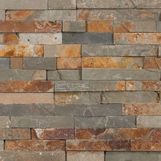 Marshalls Stoneface Drystack Veneer Walling Corners Copper Slate 0.57m2