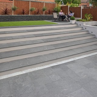 Marshalls Fairstone Granite Eclipse Garden Paving Pack Dark 903 mm x 600 mm x 25 mm