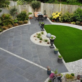 Marshalls Fairstone Slate Casarta Paving Pack Black 800mm x 800mm x 20mm