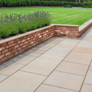 Marshalls Fairstone Sawn Versuro Natural Stone Paving Golden Sand 760 x 1260mm
