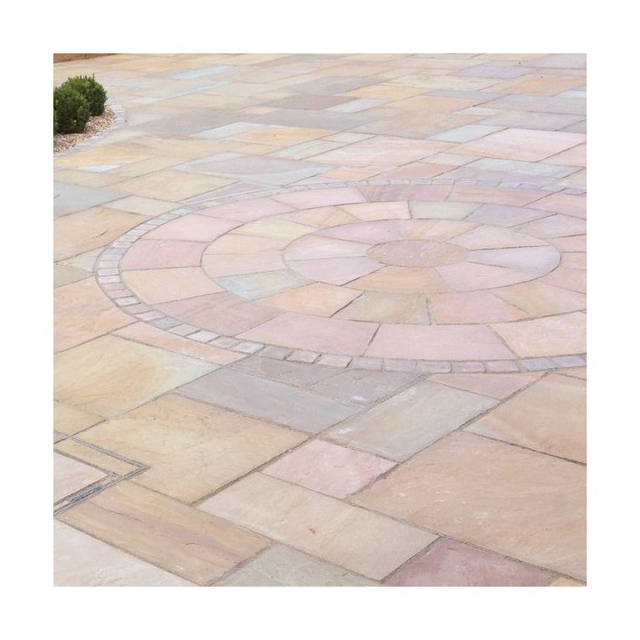 Talasey Classicstone Indian Sandstone 2.4m Natural Stone Circle Harvest