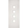 Deanta Pamplona White Primed Glazed Fire Door 30m 1981mm x 762mm x 45mm