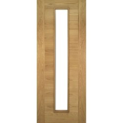Deanta Seville Prefinished Oak Glazed 1 Lite Fire Door 30m 2040mm x 626mm x 45mm