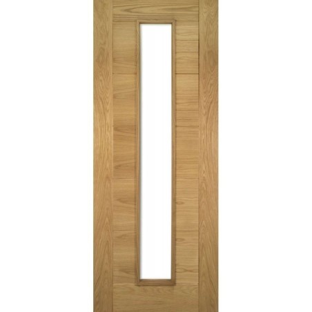 Deanta Seville Prefinished Oak Glazed 1 Lite Fire Door 30m 2040mm x 626mm x 45mm