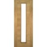 Deanta Seville Prefinished Oak Glazed 1 Lite Fire Door 30m 2040mm x 626mm x 45mm