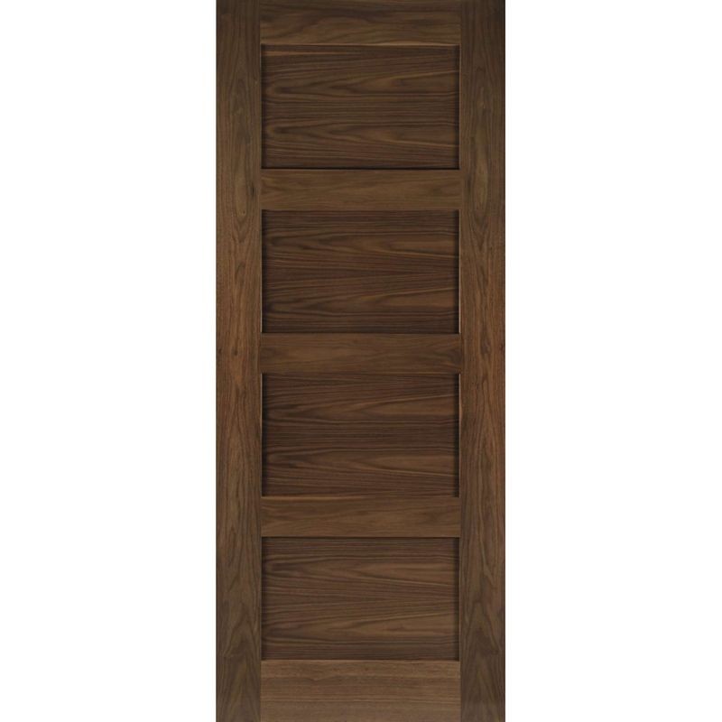 Deanta Coventry Prefinished Walnut Fire Door 30m 1981mm x 838mm x 45mm