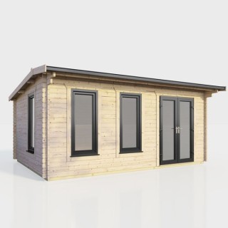 18 x 10 Power Apex Log Cabin Right Doors