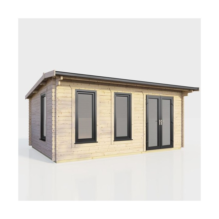 18 x 10 Power Apex Log Cabin Right Doors