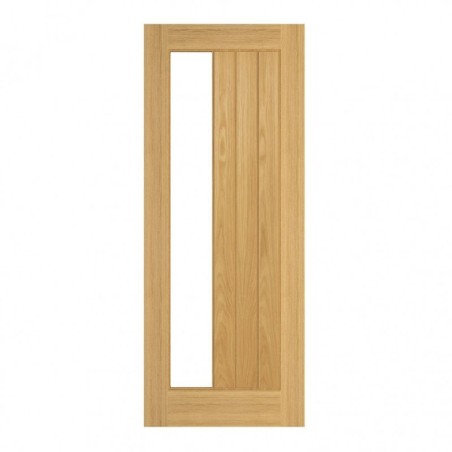 Deanta Ely Prefinished Oak Glazed FD30 Door 1981 x 686 x 45mm