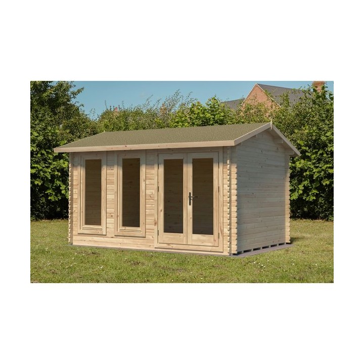 Forest Garden 4 x 3m Chiltern Cabin Single Glaze No Underlay