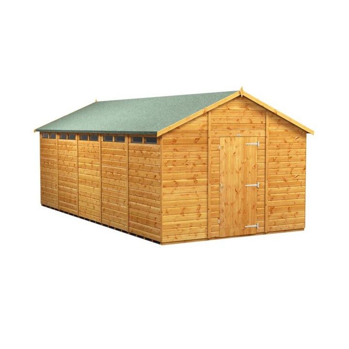 20 x 10 Power Apex Security Shed
