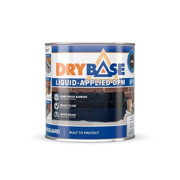 Safeguard Drybase Liquid Damp-proof Membrane 1L Black