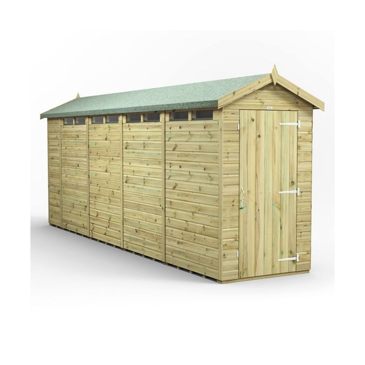 18x4 Premium Powersheds Security Apex