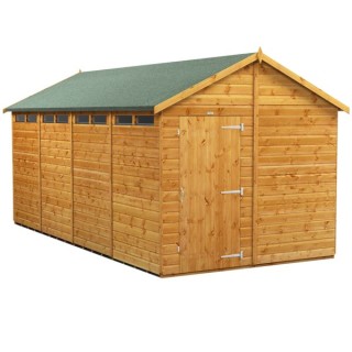 16 x 8 Power Apex Security Shed