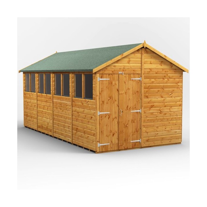 16 x 8 Power Apex Double Doors