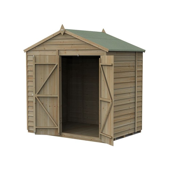 4LIFE Apex Shed 7 x 5 - Double Door - No Window