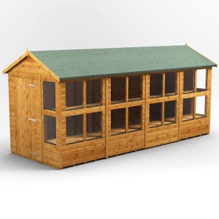16 x 6 Power Apex Potting Shed
