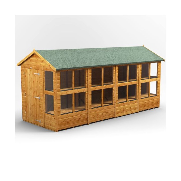 16 x 6 Power Apex Potting Shed