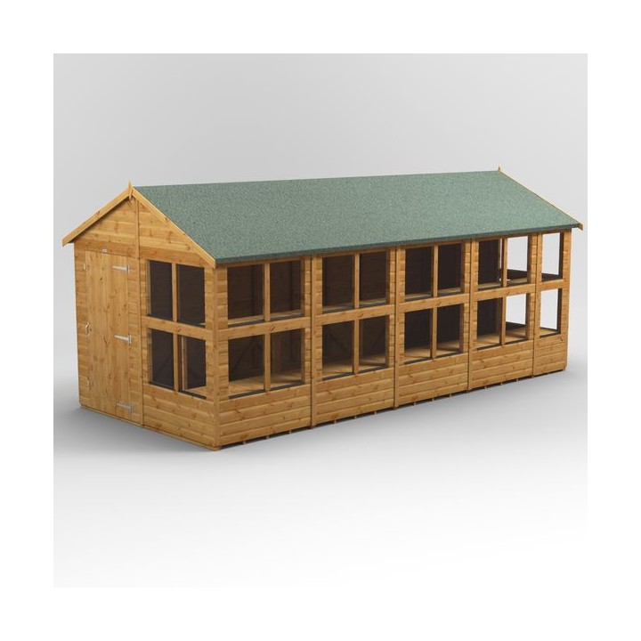 18 x 8 Power Apex Potting Shed