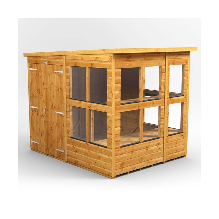 6 x 8 Power Pent Double Door Potting Shed