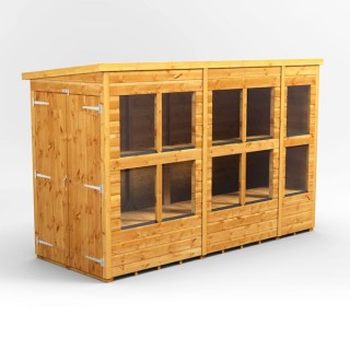 10 x 4 Power Pent Double Door Potting Shed