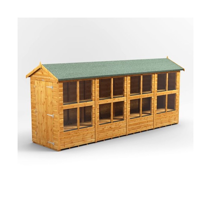 16 x 4 Power Apex Potting Shed