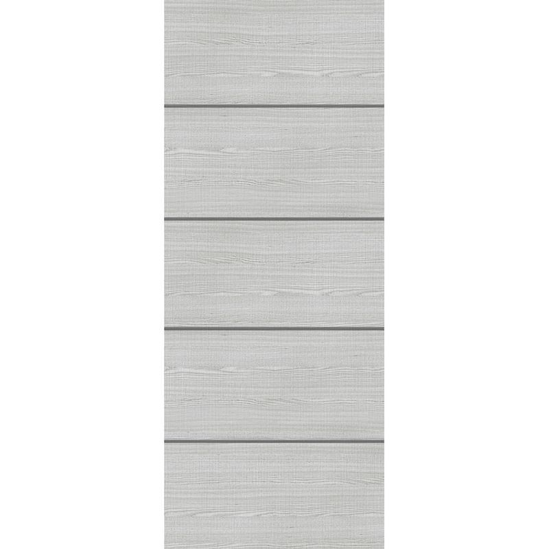 Flush Light Grey Ash Horizontal Inlay Fire Door 60M 1981mm x 864mm x 54mm
