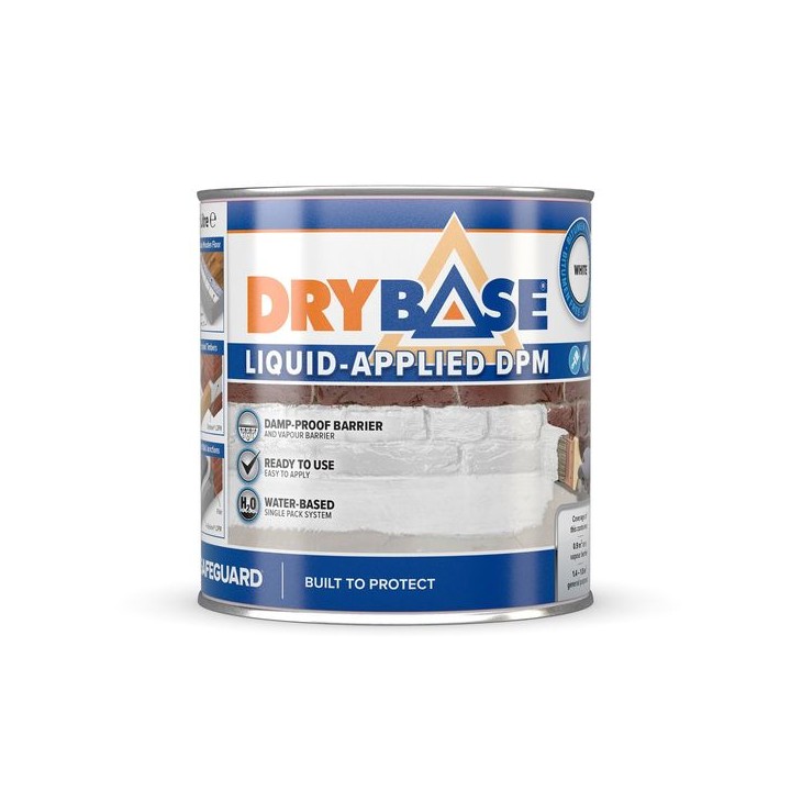 Safeguard Drybase Liquid Damp-proof Membrane 1L White