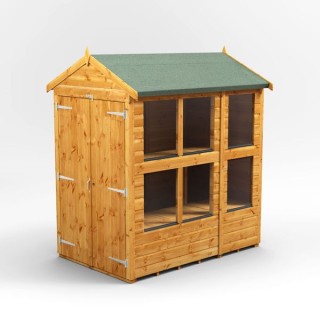 6 x 4 Power Apex Double Door Potting Shed