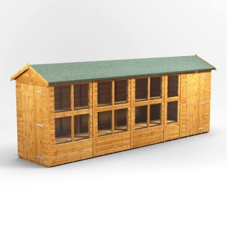 18 x 4 Power Apex Potting Shed With 4ft Side Store